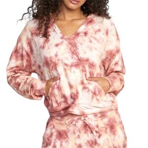 RVCA Sunday Collection Tie Dye Crop Hoodie